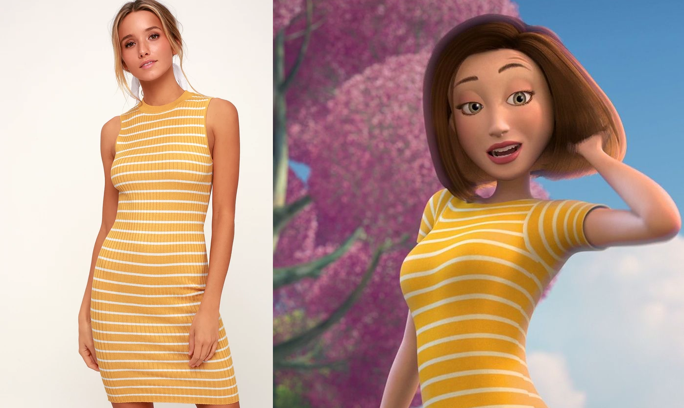 I found a dress that reminds me of Vanessa from the Bee Movie.